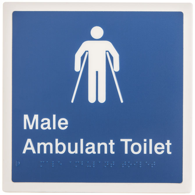 Braille Ambulant Toilet Sign